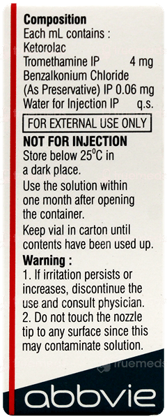 Acular Ls Ophthalmic Solution 5Ml Acular Ls Ophthalmic Solution 5Ml